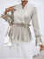 Dam Satinblus Elegant Lätt Mjuk-4