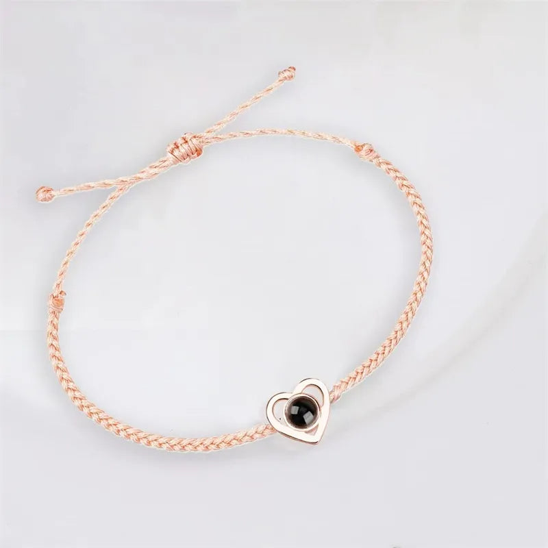 Fotoprojektion Hjärta Armband - De bästa minnena i ditt armband