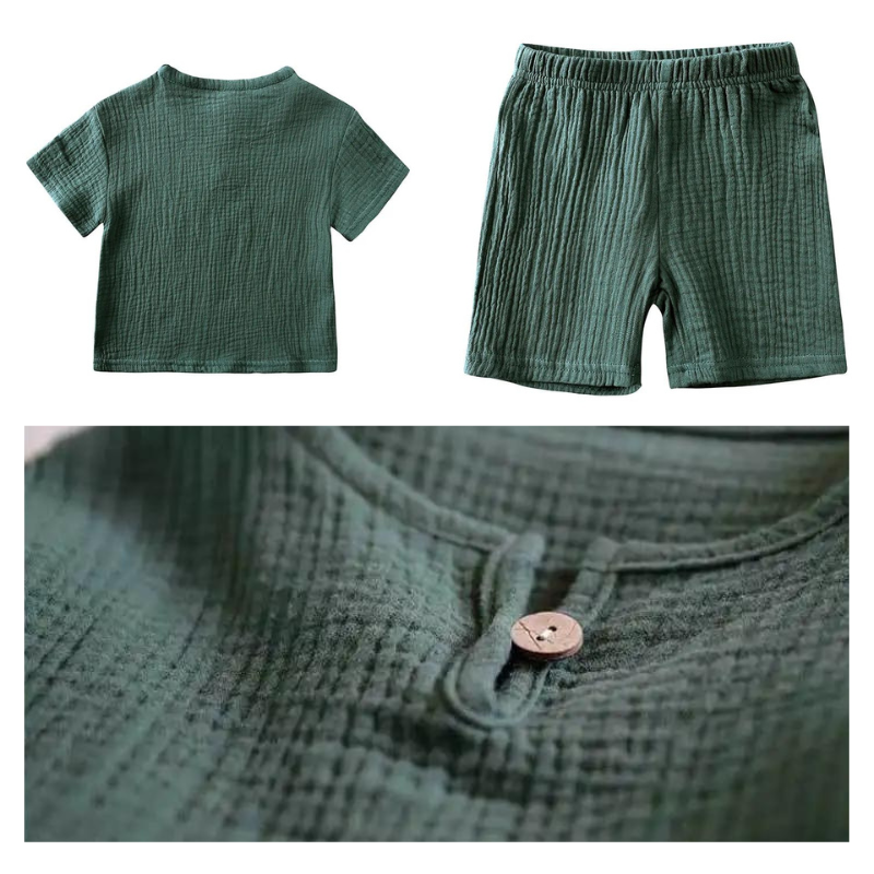 Andningsbar T-shirt shorts för barn