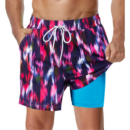 2-i-1 badshorts för män