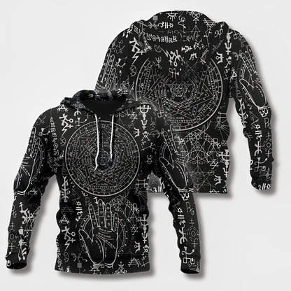 Variant image for Herr Hoodie Viking Stil Mjuk Bomull-41