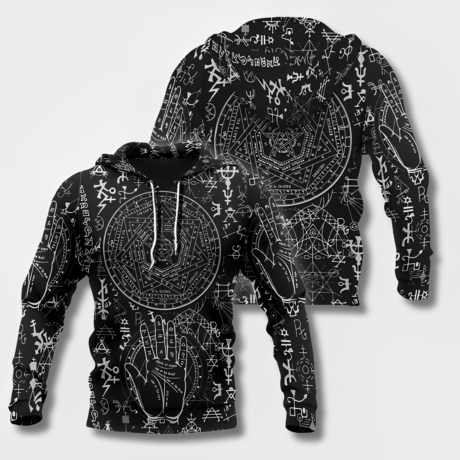 Variant image for Herr Hoodie Viking Stil Mjuk Bomull-41