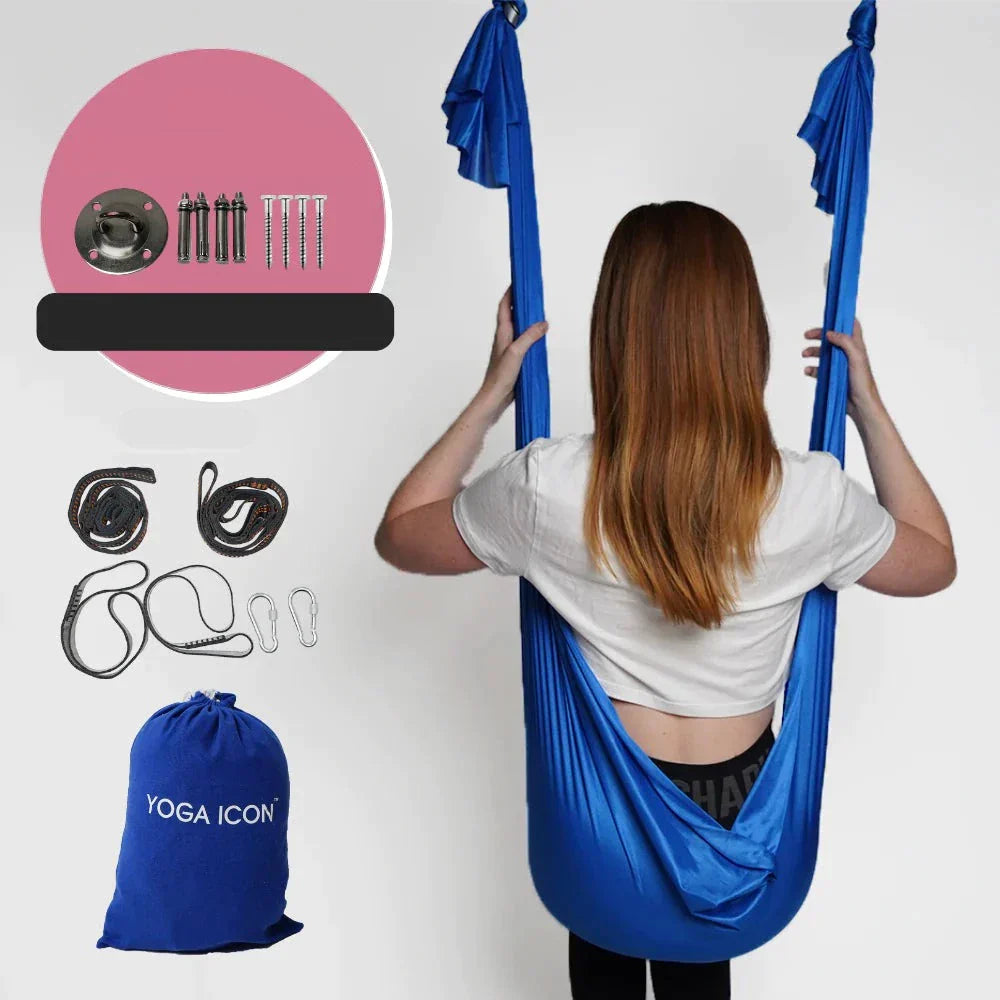 Variant image for Unisex Yoga Hammock Justerbar Polyester för Avkoppling och Träning-3