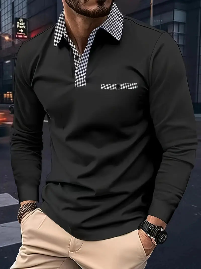 Variant image for Herr Långärmad Poloskjorta Klassisk Bomull-32