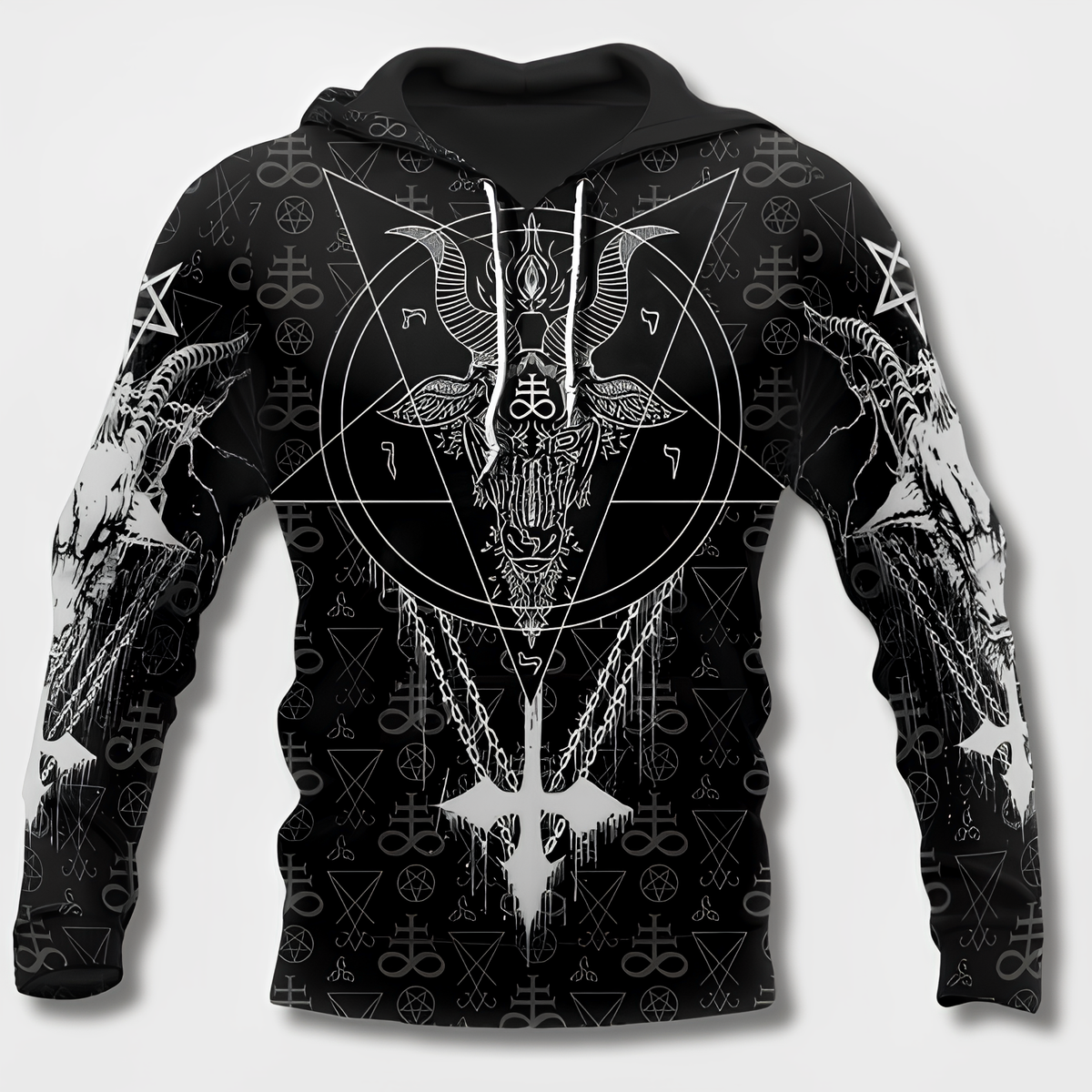 Variant image for Herr Hoodie Viking Stil Mjuk Bomull-49