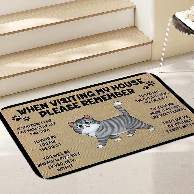 Katt Välkomstmatta - För alla kattälskare