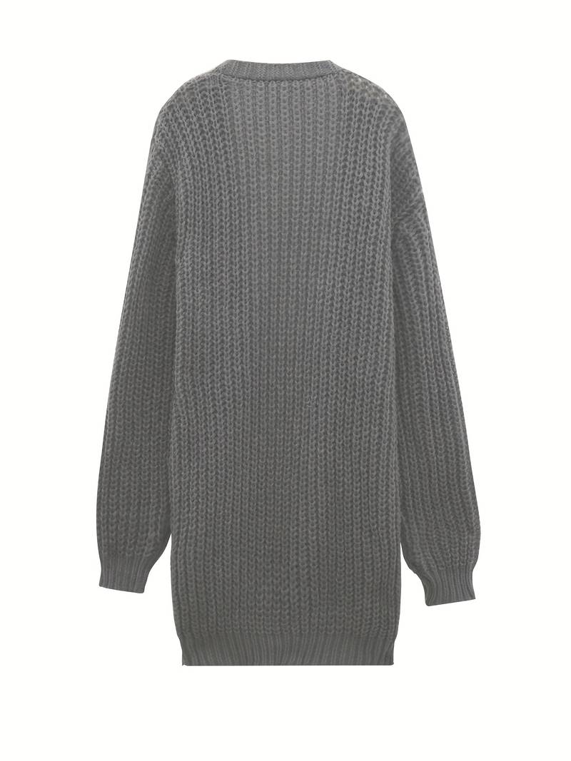 Herr Cardigan Jacka Stickad Mjuk Material Tidlös Design-3