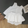 Girls Hollow Lace Set