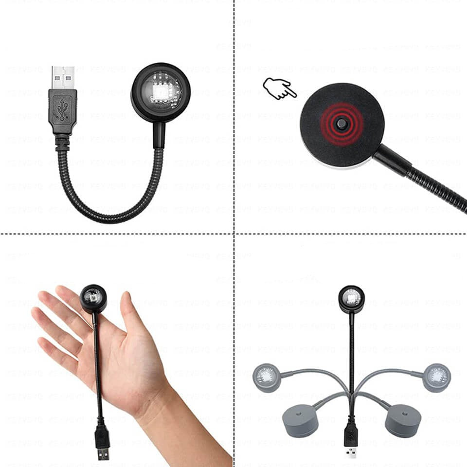 USB LED-lampa för omgivningsbelysning