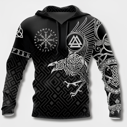 Variant image for Herr Hoodie Viking Stil Mjuk Bomull-54
