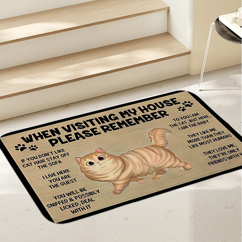 Katt Välkomstmatta - För alla kattälskare