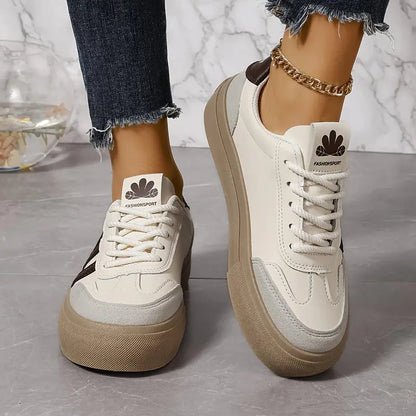 Dam Sneakers Modern Design Lätta Material-6