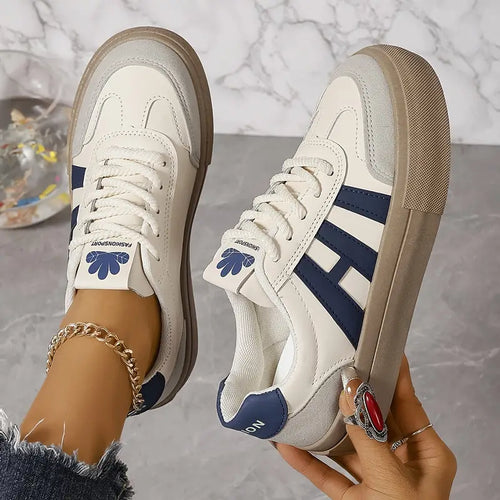 Dam Sneakers Modern Design Lätta Material-1
