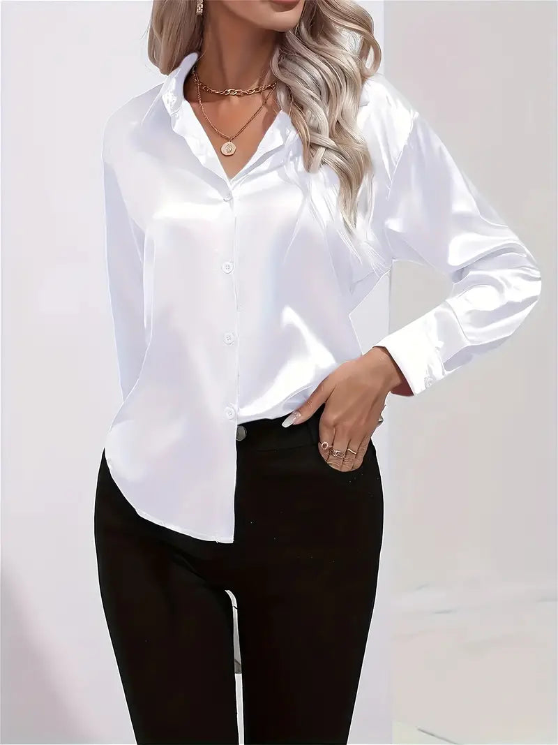 Variant image for Dam Skjorta Långärmad Elegant 100% Bomull-1