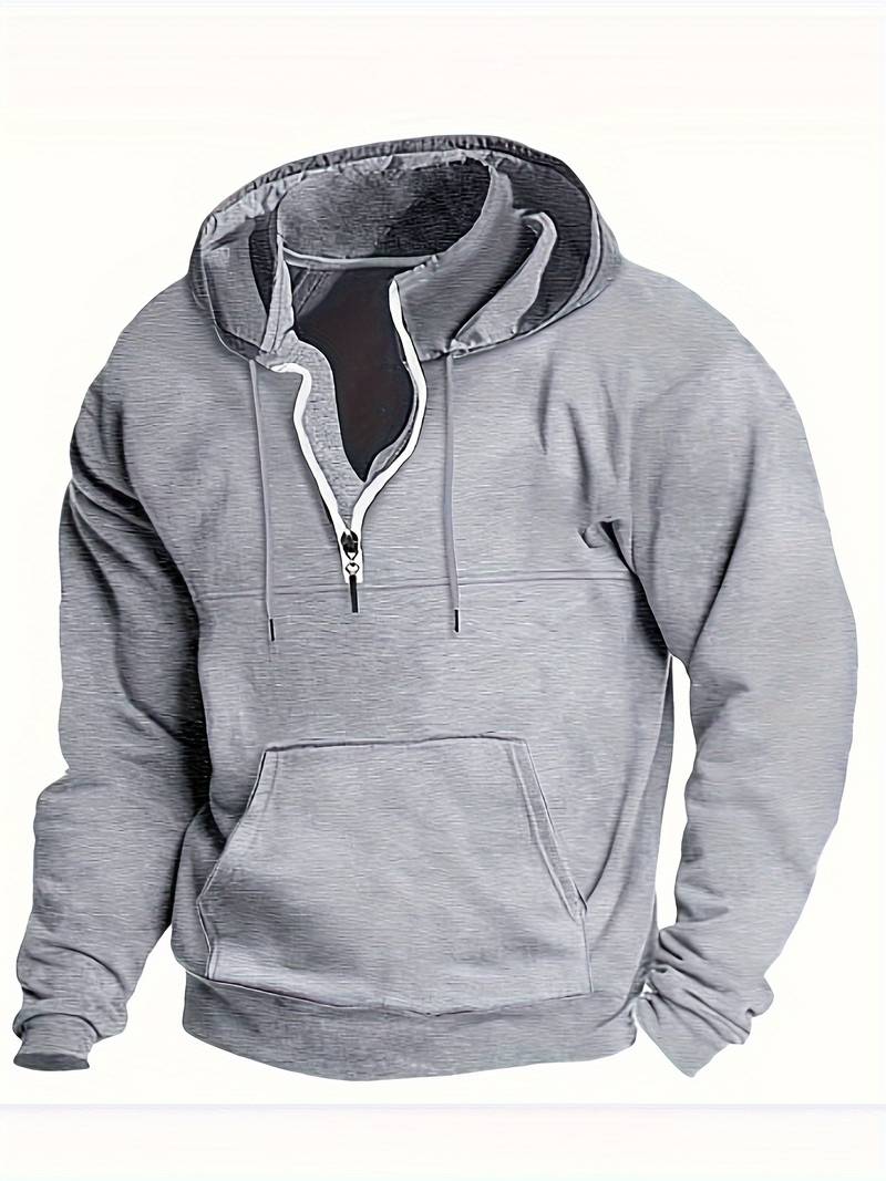 Herrar Hoodie Avslappnad Bomull för Fritid och Aktiviteter-1