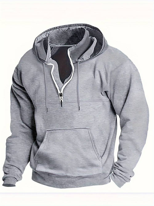 Herrar Hoodie Avslappnad Bomull för Fritid och Aktiviteter-1