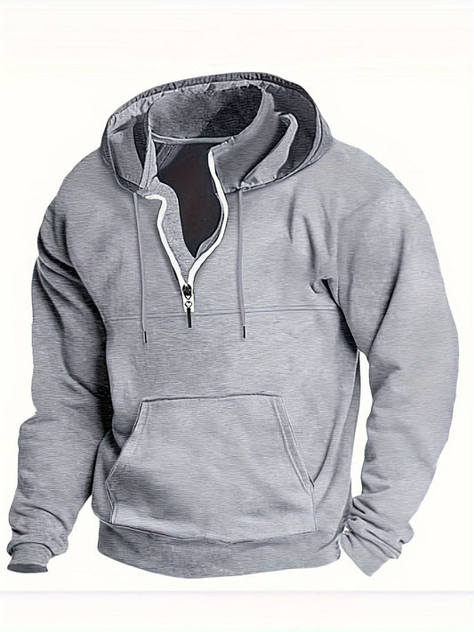 Herrar Hoodie Avslappnad Bomull för Fritid och Aktiviteter-1