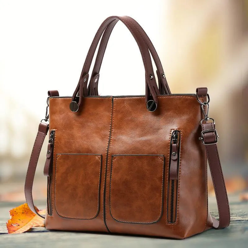 Dam Läderväska Elegant Multifunktionell Premium Material 1