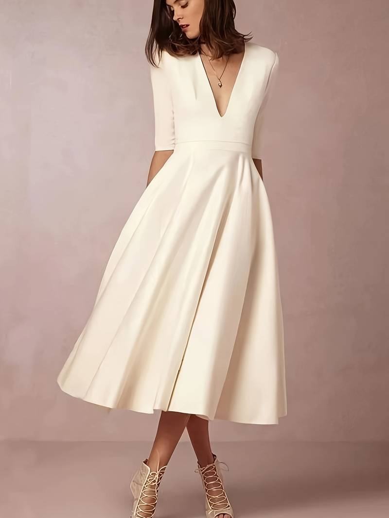 Dam A-linje Klänning Retro 60-tal Swing Stil 2