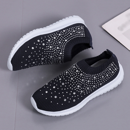 Andningsaktiva sneakers i mesh för kvinnor