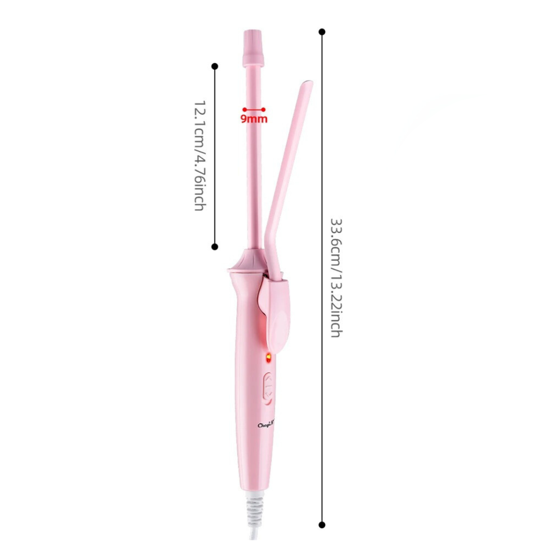 9 mm professionell hårlocktång