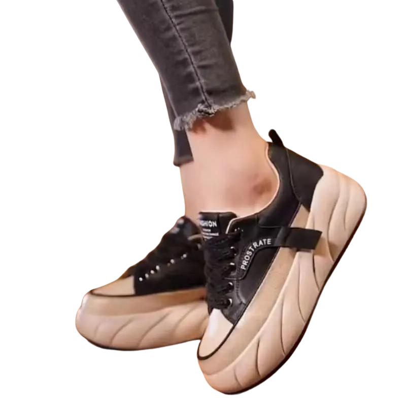 Mjuka sneakers med tjock sula för kvinnor