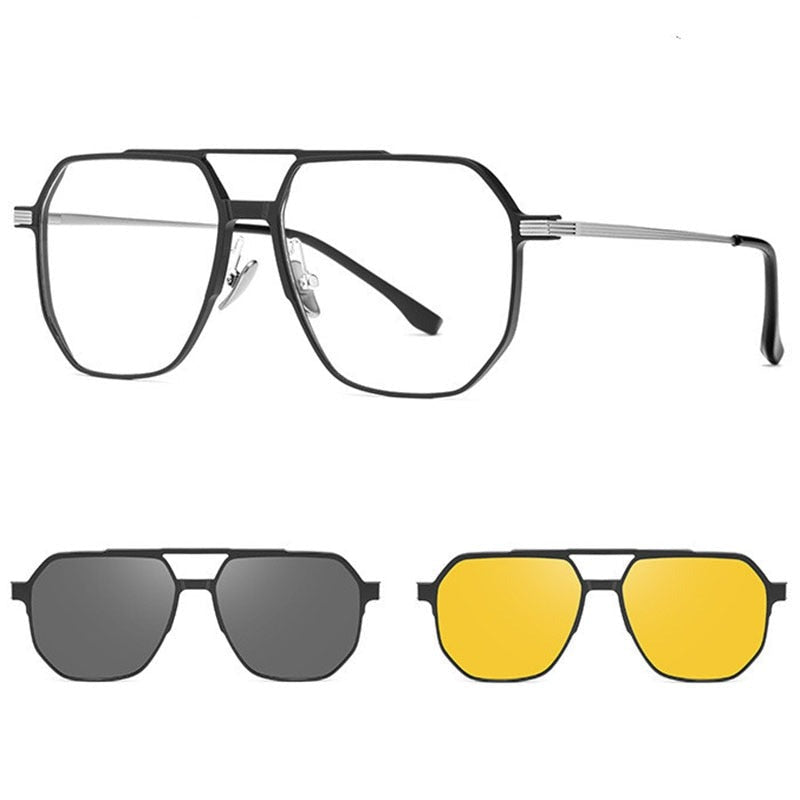 3-i-1 Magnetiska Polariserade Solglasögon