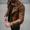 Variant image for Herr Skinnjacka Brun Urban Stil i Läder-12