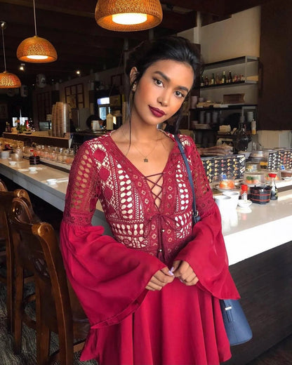 Boho chic spets klänning - Få komplimanger från alla