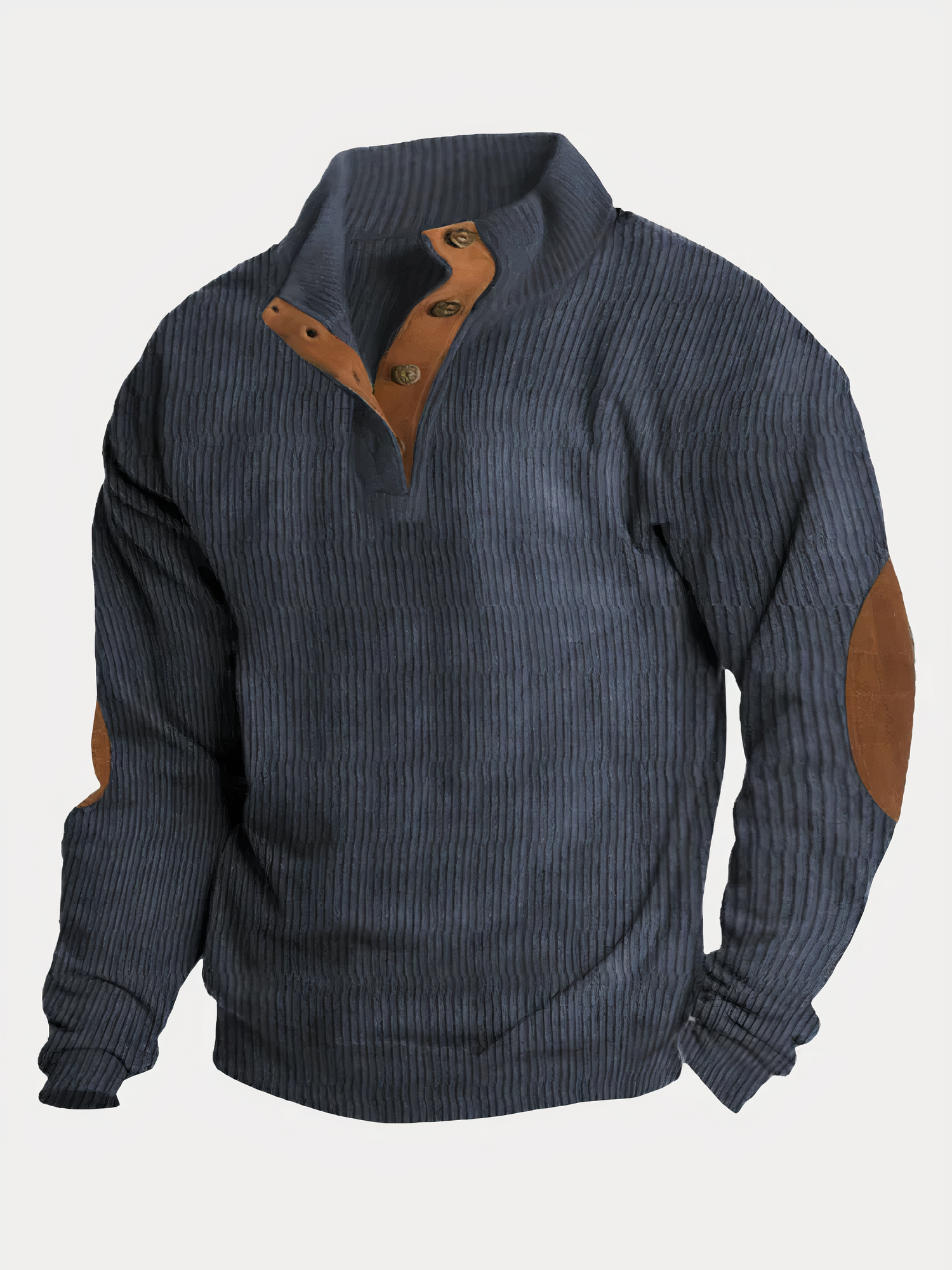 Variant image for Herrtröja Färgkontrast Modern Stil Mjuk Bomullsmix-17