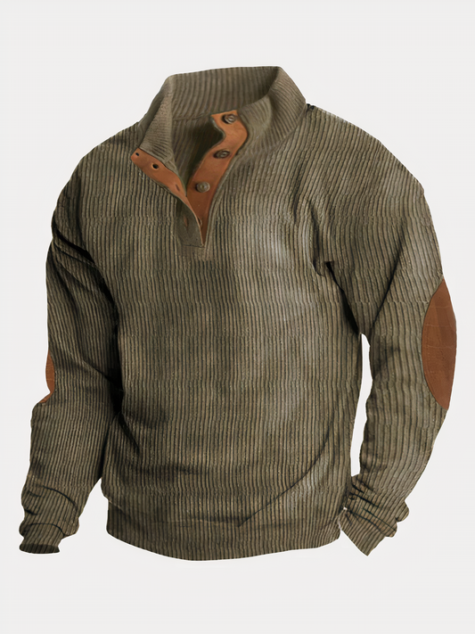 Variant image for Herrtröja Färgkontrast Modern Stil Mjuk Bomullsmix-1