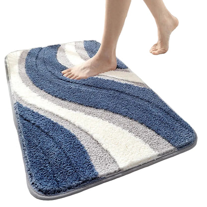 Badrumsmatta Modern Wave Design 0