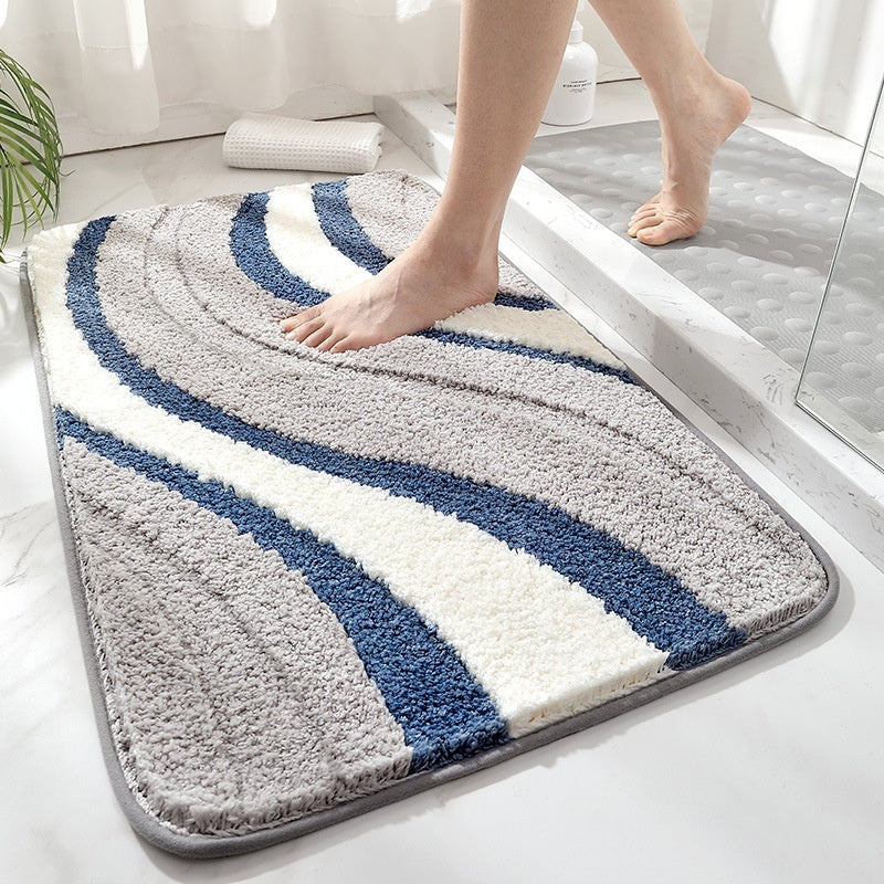 Badrumsmatta Modern Wave Design 2