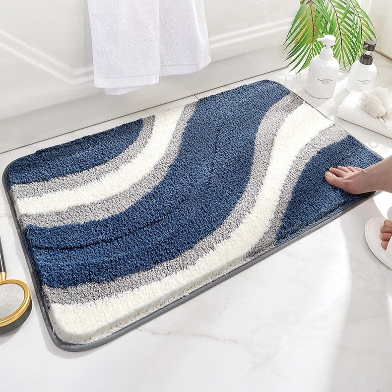 Badrumsmatta Modern Wave Design 4