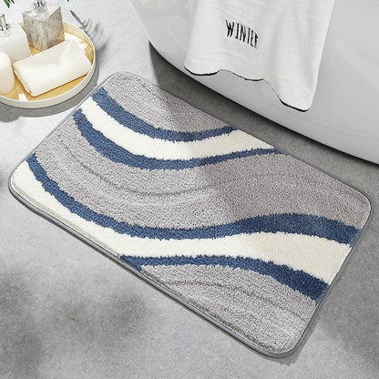 Badrumsmatta Modern Wave Design 5