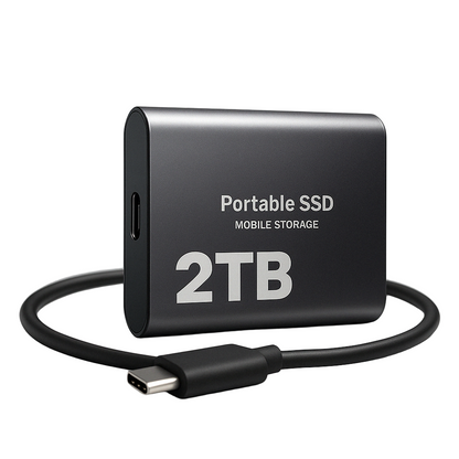 Bärbar SSD-enhet med hög hastighet och kompakt design 0