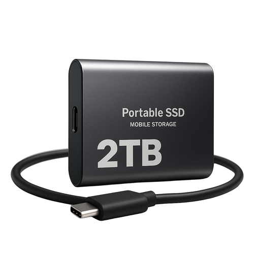 Bärbar SSD-enhet med hög hastighet och kompakt design 0