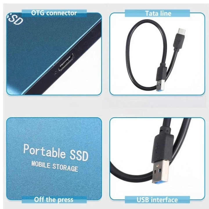 Bärbar SSD-enhet med hög hastighet och kompakt design 8