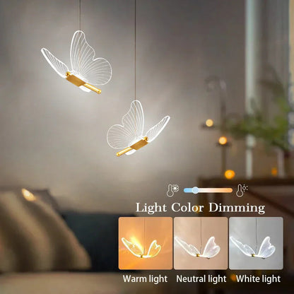 Barnens LED Lampa med Fjäril Design 3