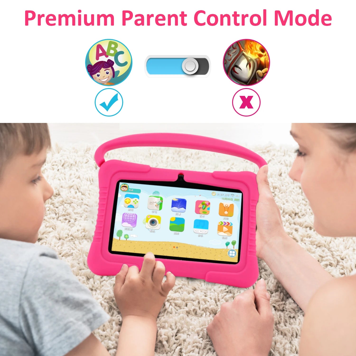 Barns 7-tums Android Surfplatta med 32GB Minne och IPS-skärm 3