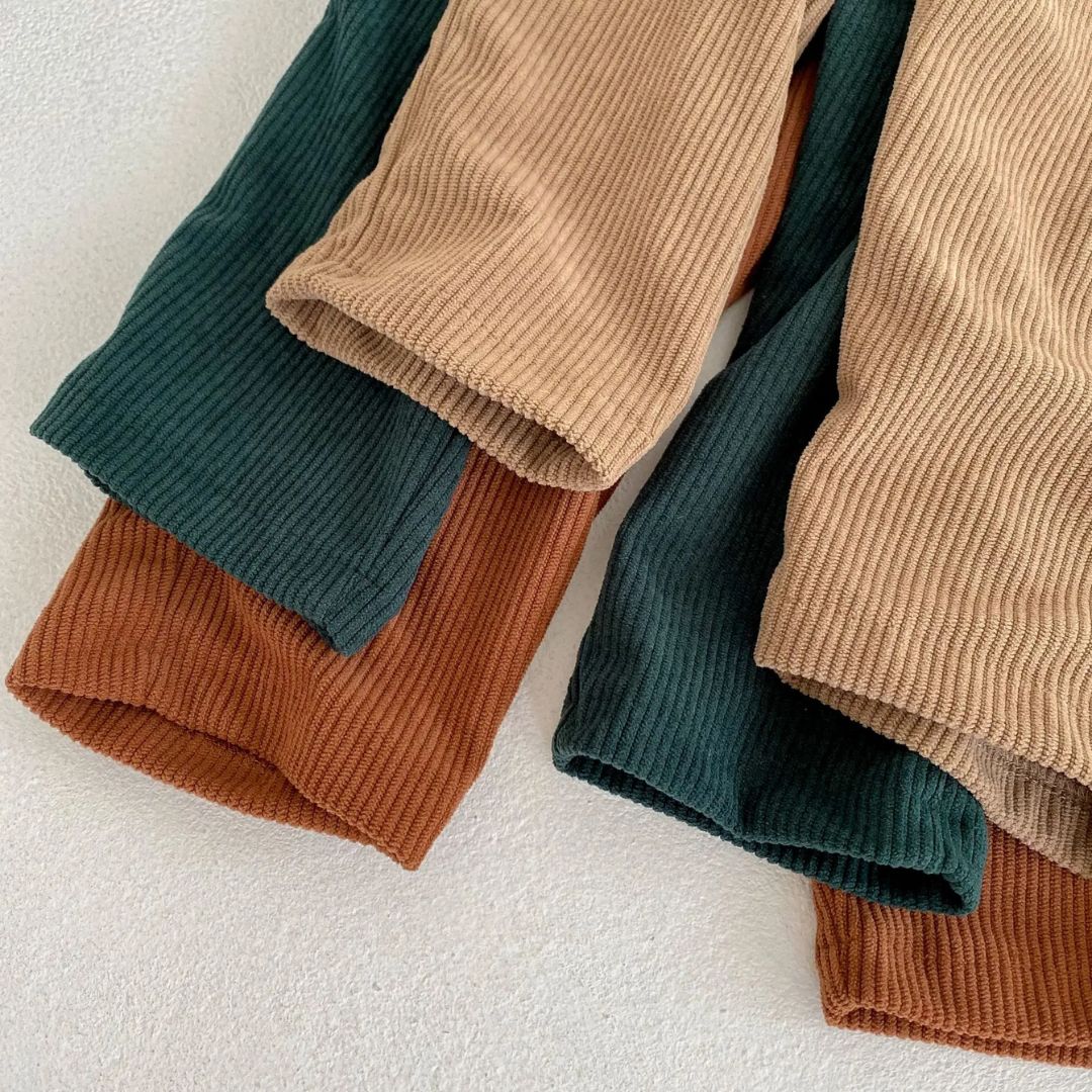 Barns Corduroy Set Mjuk och Andningsbar 5