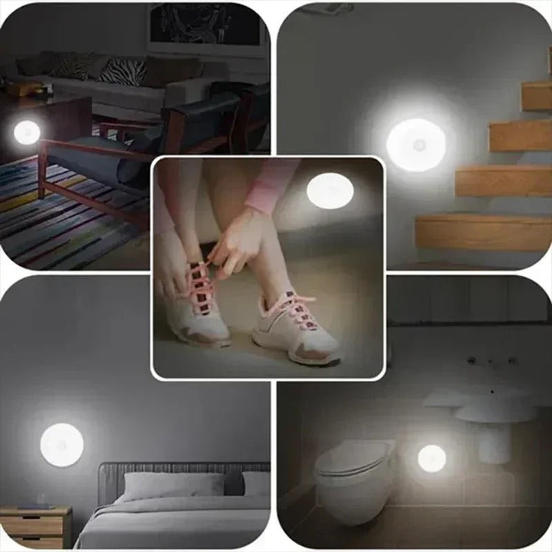 Batteridriven LED Lampa med Rörelsesensor för Inomhusbruk, Trådlös och Energieffektiv 1