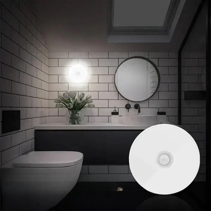 Batteridriven LED Lampa med Rörelsesensor för Inomhusbruk, Trådlös och Energieffektiv 2
