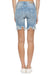 Bermudashorts för Damer med Ojämt Slitsad Kant i Ljus Denim 2
