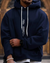 Hoodie Herr Elegant Mjuk 100% Bomull 4
