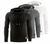 Hoodie Herr Modern Design Mjuk Bomull-1