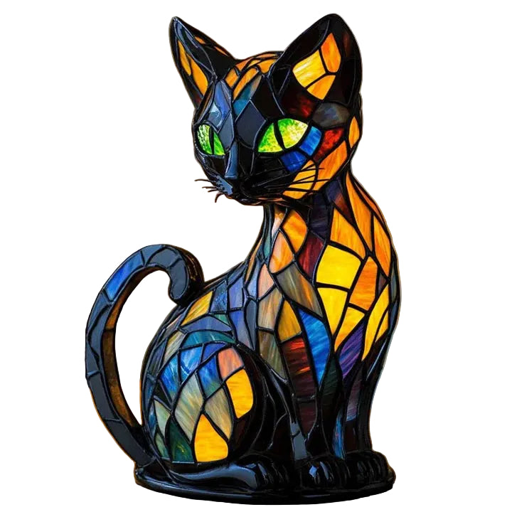 Bordslampa Katt Design Handgjord för Mysig Atmosfär 0