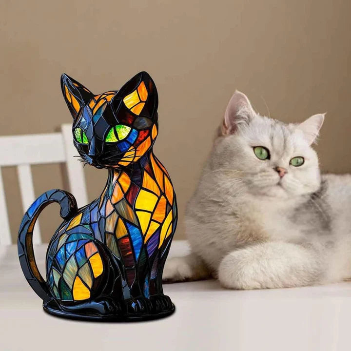 Bordslampa Katt Design Handgjord för Mysig Atmosfär 5