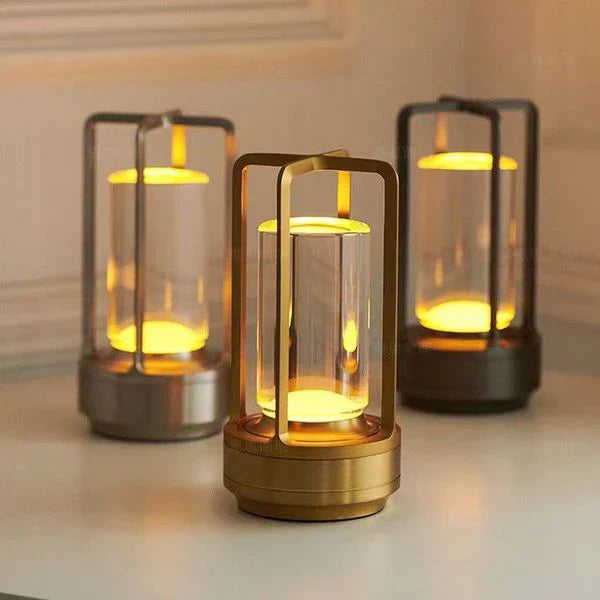Bordslampa med Kristaller och Pekpanel 2