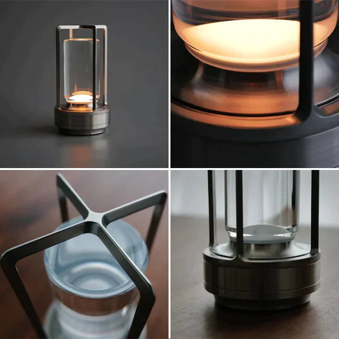 Bordslampa med Kristaller och Pekpanel 4